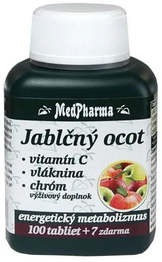 MedPharma Oțet de cidru de mere + vitamina C + fibre + crom 107 comprimate — preț și oferte