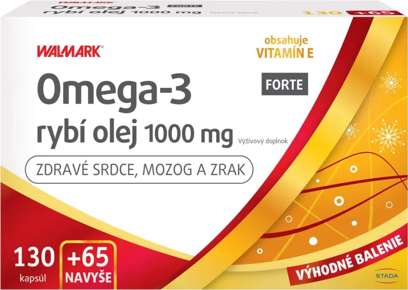 Walmark Omega 3 ulei de pește forte 195 capsule — preț și oferte