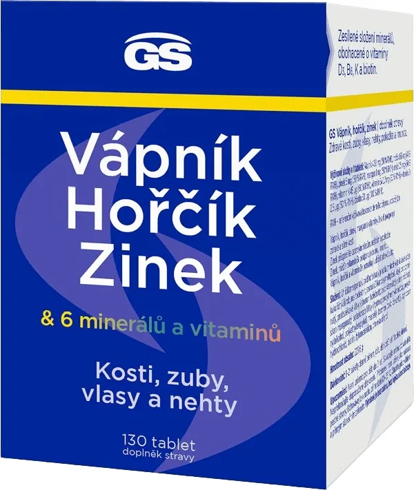 GS Calciu, magneziu, zinc 130 comprimate — preț și oferte