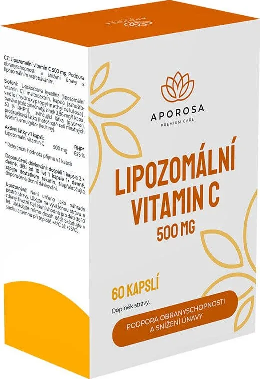 Vitamina C lipozomală Aporosa 500 mg 60 capsule tari — preț și oferte