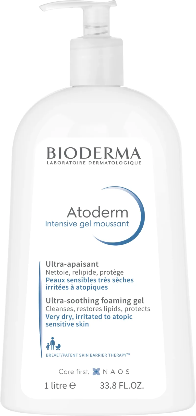 Bioderma Atoderm Intensive gel moussant gel de duș pentru piele foarte uscată și atopică 1 l — preț și oferte