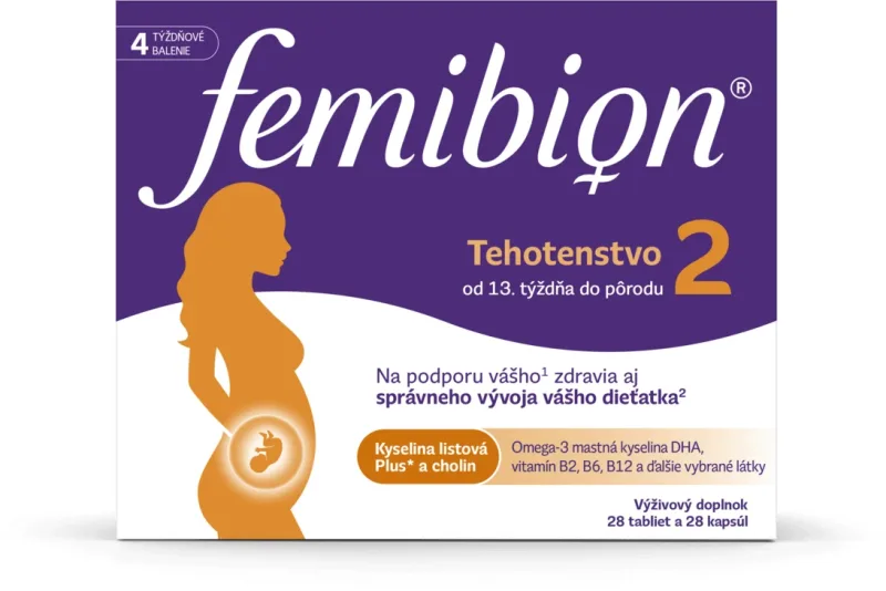Femibion 2 Sarcina, 28 comprimate și 28 capsule — preț și oferte