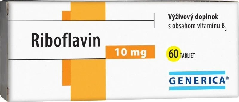 Generica Riboflavină 10 mg 60 comprimate — preț și oferte