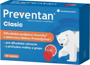 Preventan Clasic cu aromă de zmeură și grapefruit 30 comprimate