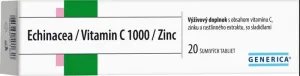 Generica Echinacea/Vitamina C 1000/Zinc 20 comprimate efervescente