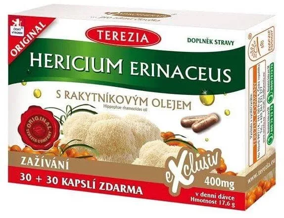 Terezia Coral Hedgehog cu 100% ulei de cătină de mare 60 capsule — preț și oferte
