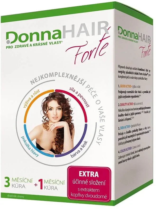 Donna Hair Forte 4 luni tratament 120 capsule — preț și oferte
