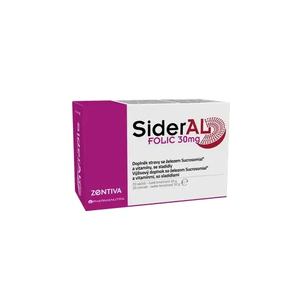 SiderAL Folic 30 mg, 20 plicuri, Zentiva — preț și oferte