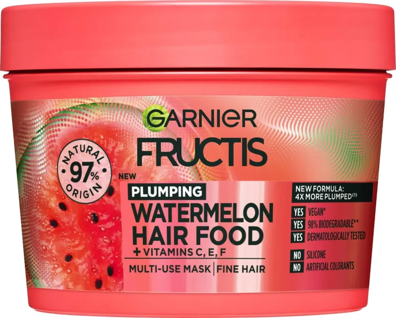 Garnier Fructis Hair Food Mască de păr cu pepene roșu, 400 ml — preț și oferte