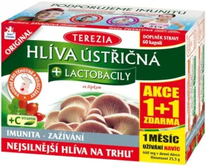 Terezia Oyster mushroom + Lactobacilli acțiune 1+1 cu săgeți 2 x 60 capsule