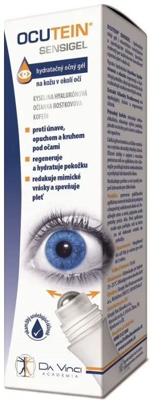 Ocutein SENSIGEL - DA VINCI Gel hidratant pentru ochi 15 ml