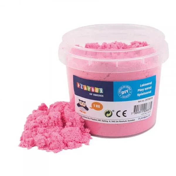 Nisip kinetic Play Sand, 3 ani+, Roz, 1 kg, Playbox — preț și oferte