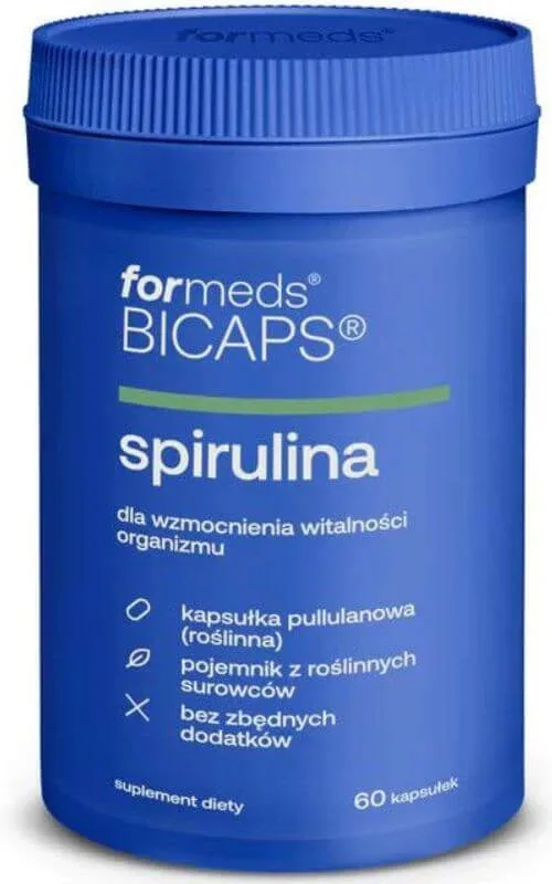 Bicaps Spirulina Hawaii 60 capsule 530 mg, Formeds — preț și oferte