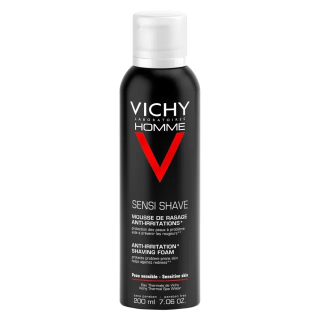 Spuma de ras anti-iritatii pentru ten sensibil, 200 ml, Vichy Homme — preț și oferte