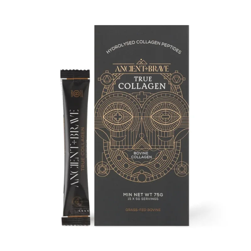 Colagen hidrolizat pudra True Collagen, 15 plicuri, Ancient and Brave — preț și oferte