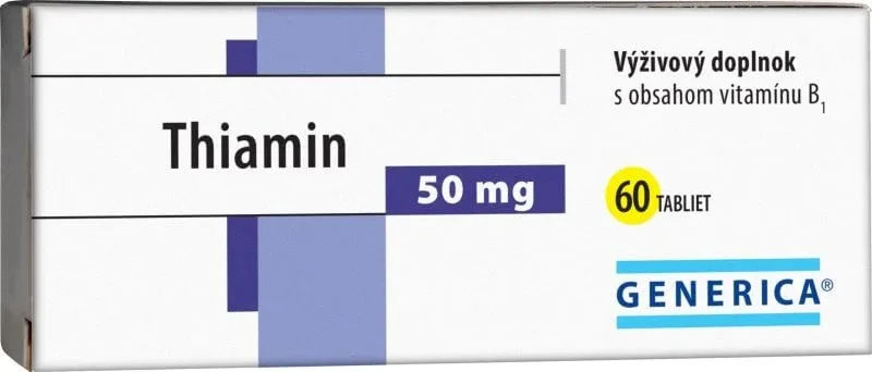 Generica Tiamină 50 mg 60 comprimate — preț și oferte