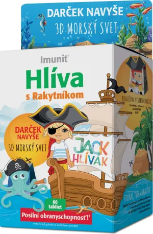 Imunit Ciupercă cu cătină de mare JACK HUMAN + 3D Sea World 60 comprimate