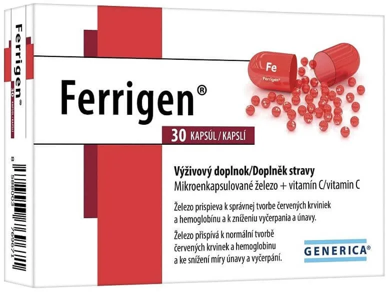 Generica Ferrigen 30 capsule — preț și oferte