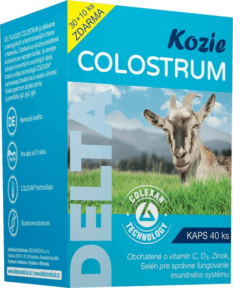 Delta Colostrum GOAT 40 capsule — preț și oferte