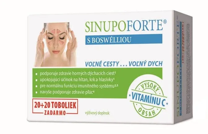 Sinupo Forte cu boswellia 40 capsule — preț și oferte