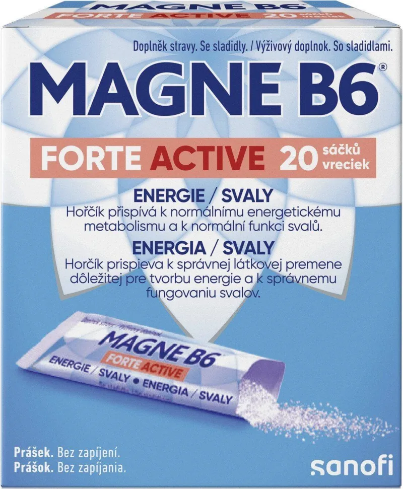 Magne B6 Forte Active 20 pliculețe SANOFI — preț și oferte