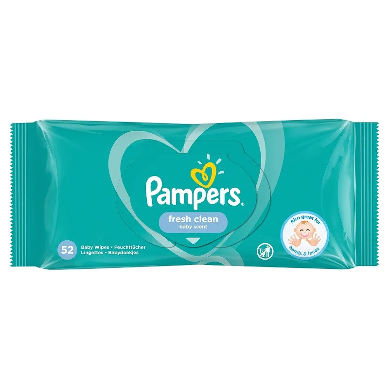 PAMPERS Servetele fresh clean x 52buc — preț și oferte