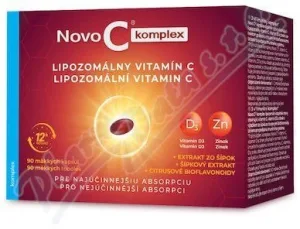 Novo C KOMPLEX Vitamina C lipozomală cu vitamina D3 și zinc 90 capsule moi