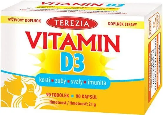 Terezia Vitamina D3 1000 UI 90 capsule — preț și oferte