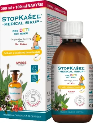 Dr.Weiss STOPKAŠEĽ Sirop medical de la 1 an 300 ml