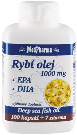 MedPharma Ulei de pește 1000 mg - EPA + DHA 107 capsule — preț și oferte