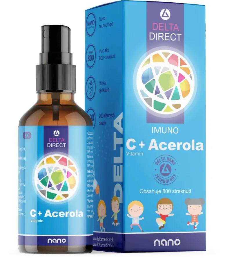Delta Colostrum kids Vitamina C+Acerola Spray pentru piele 100 ml — preț și oferte