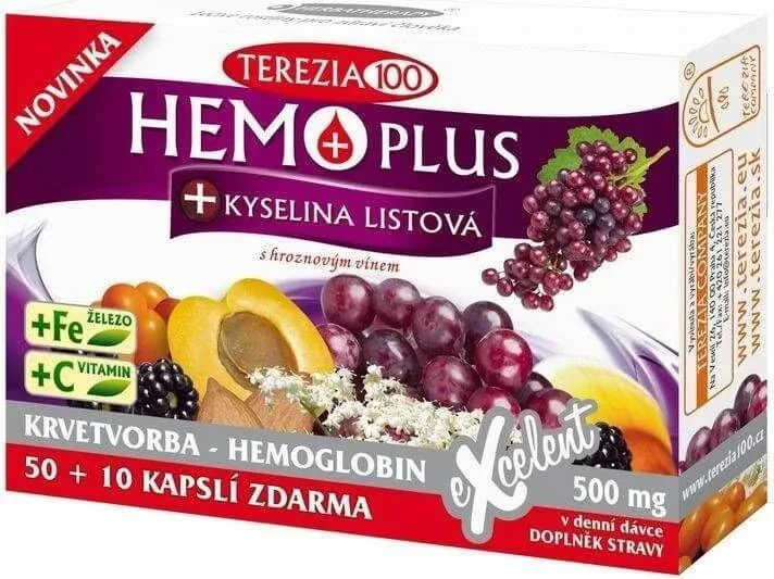 Terezia Hemoplus + Acid folic 60 capsule — preț și oferte