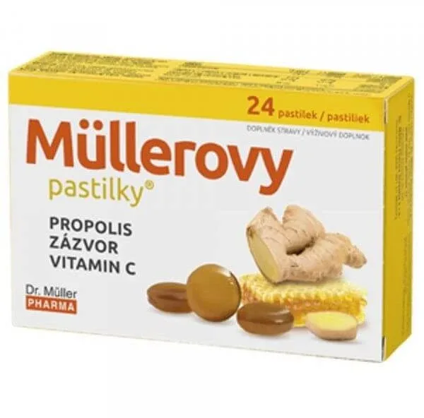 Pastiluțe Müller Pastiluțe Müller cu propolis, ghimbir și vitamina C 24 pastiluțe Dr. Muller Pharma — preț și oferte