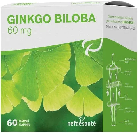 Nefdésanté GINGKO BILOBA 60 mg 60 capsule — preț și oferte