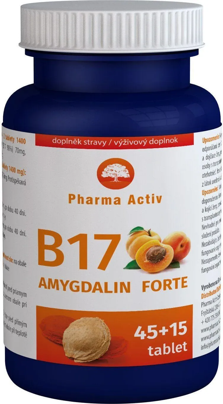 Amygdalin Forte B17, 60 comprimate, Pharma Activ — preț și oferte