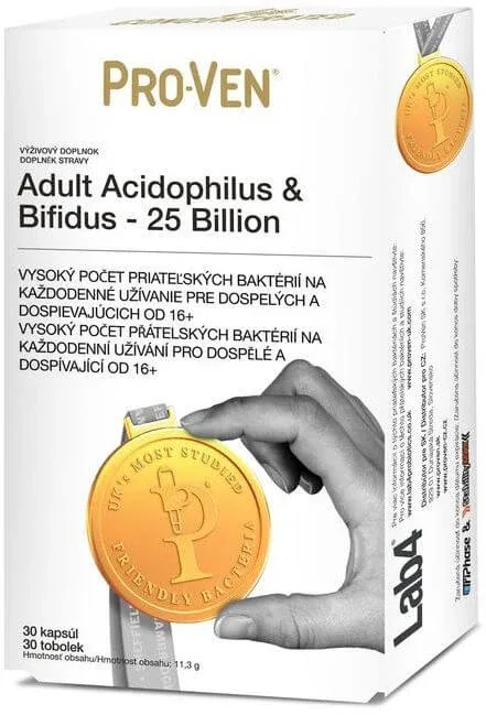 Pro-Ven Adult Acidophilus & Bifidus 25 Billion 30 capsule — preț și oferte