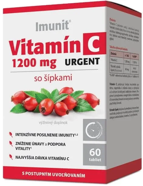 Imunit Vitamina C 1200 mg URGENT cu săgeți 60 comprimate — preț și oferte