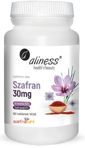 Șofran Safrasol 2%/10% 30 mg (90 comprimate) Aliness