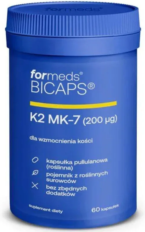 BICAPS Vitamina K2 MK-7 200 µg, 60 capsule Formeds — preț și oferte