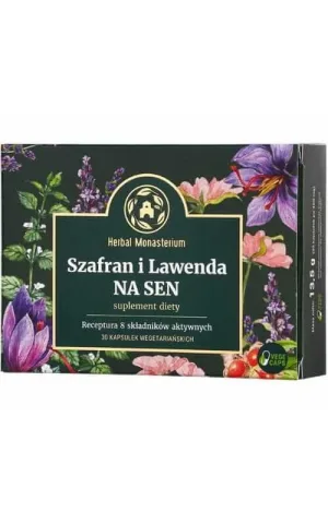 Șofran și lavandă pentru somn 30 capsule Produse farmaceutice pe bază de plante