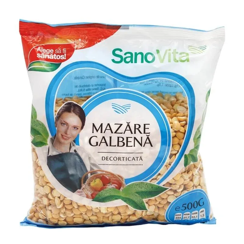 Mazare galbena decorticata, 500 gr, Sanovita — preț și oferte