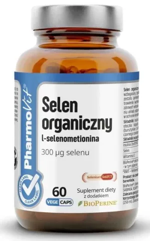 Seleniu organic L-selenometionină 60 capsule PharmoVit Clean Label