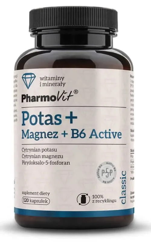 Potasiu + Magneziu + B6 Active 120 capsule Pharmovit Classic — preț și oferte