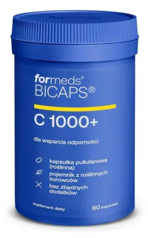 BICAPS Vitamina C 1000+ PLUS vitamina C, 60 capsule, Formeds