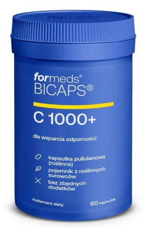 BICAPS Vitamina C 1000+ PLUS vitamina C, 60 capsule, Formeds — preț și oferte