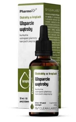 Extracte în picături Sprijin pentru ficat 30 ml Pharmovit Clean Label