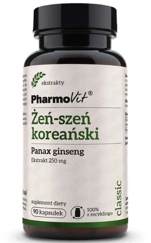 Ginseng coreean Panax ginseng 250 mg (90 capsule) Pharmovit Classic — preț și oferte