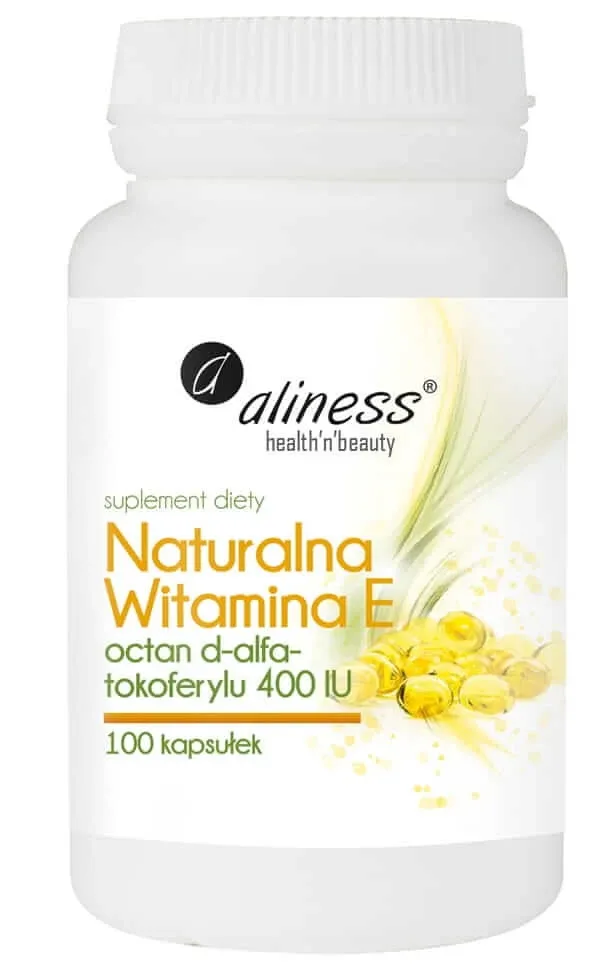 Vitamina E naturală, 100 capsule Aliness — preț și oferte
