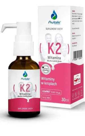 Vitamina K2 (VitaMk7) picături 25µg 30 ml Avitale