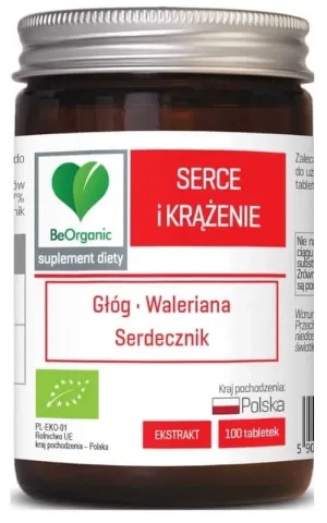 BeOrganic Inima și circulația BIO 500 mg (100 comprimate)